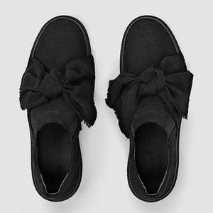 All Saints Zale Lowtops Bow Sneakers